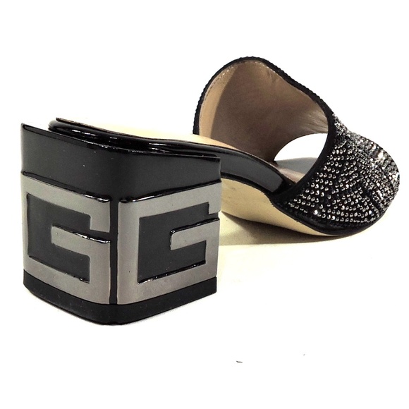 ALESSANDRO DI MARIA 🇮🇹 WOMEN'S BLACK SUEDE FASHION MULES - Picture 5 of 8